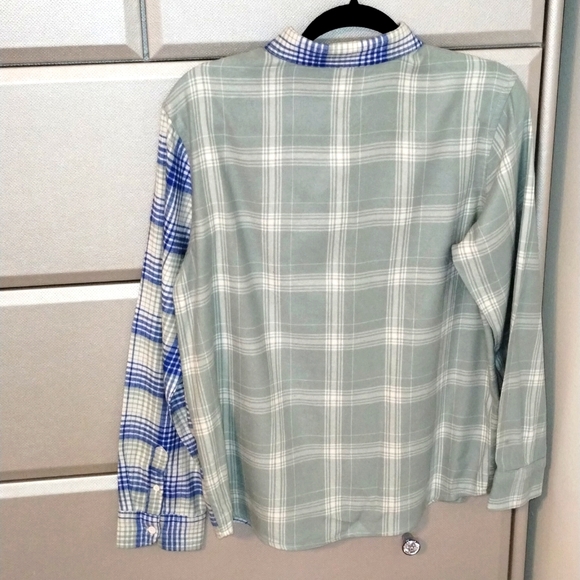 Big Boys Wonder Nation Plaid Long Sleeve Button Down Shirt-Sz XXL 18-Great Cond - Picture 2 of 5